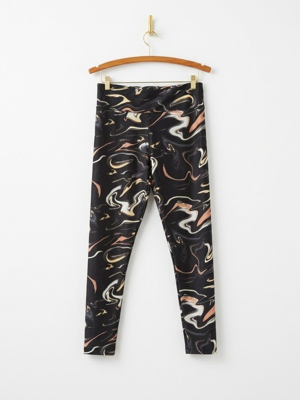 Paint Swirl Leggings Size Medium Yoga Workout Gym